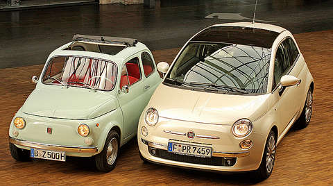 Comparaison Fiat 500/Nouvelle Fiat 500