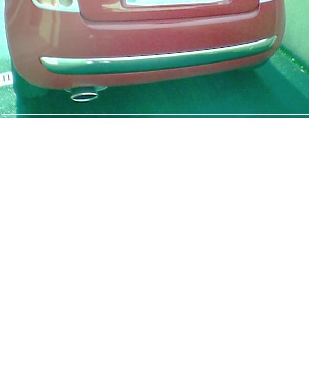 Moulure chrom�e arri�re sur pare-choc