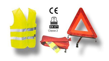 GILET REFLECHISSANT D'URGENCE HOMOLOGUE EN471