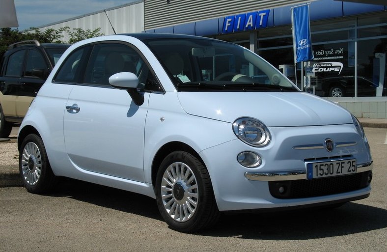 Fiat 500 couleur Cha Cha Cha Azure