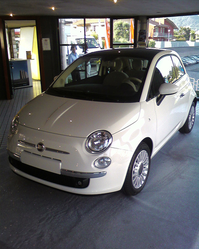 Fiat 500 couleur Bossa Nova White