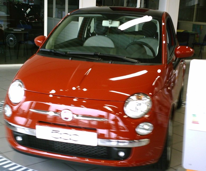 Fiat 500 couleur Calypso Orange