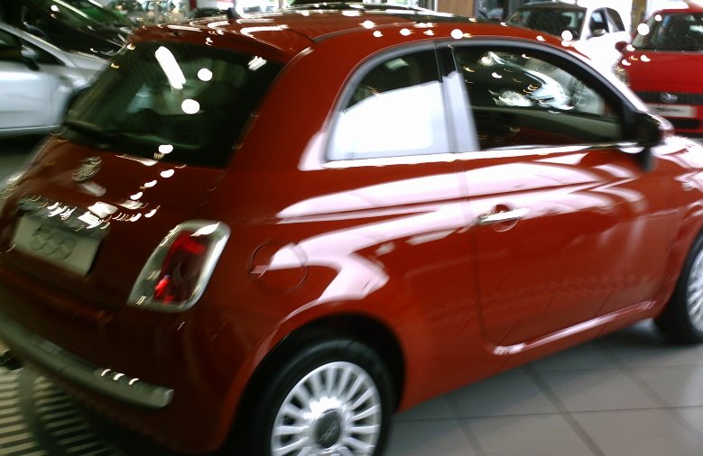 Fiat 500 couleur Calypso Orange