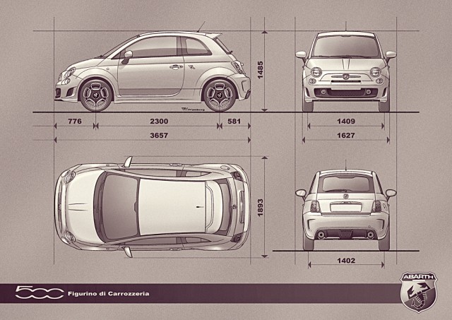 Dimensions 500 Abarth