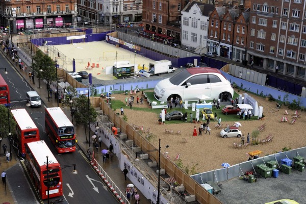 Fiat 500 cabriolet  Oxford Street