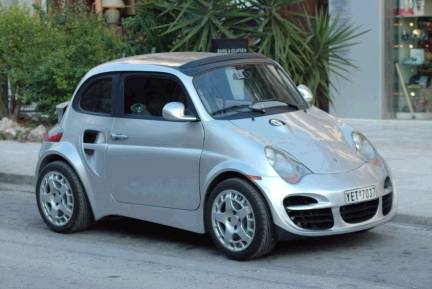 fiat 500 coupl avec porsche