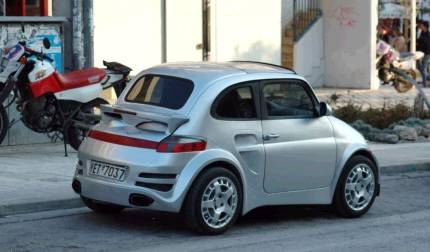 fiat 500 coupl avec porsche