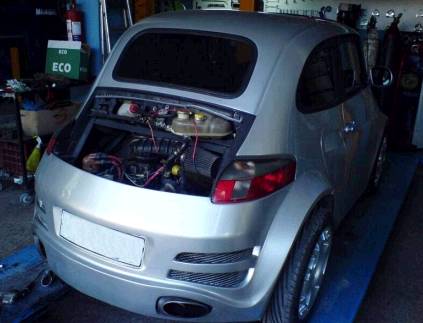 fiat 500 coupl avec porsche